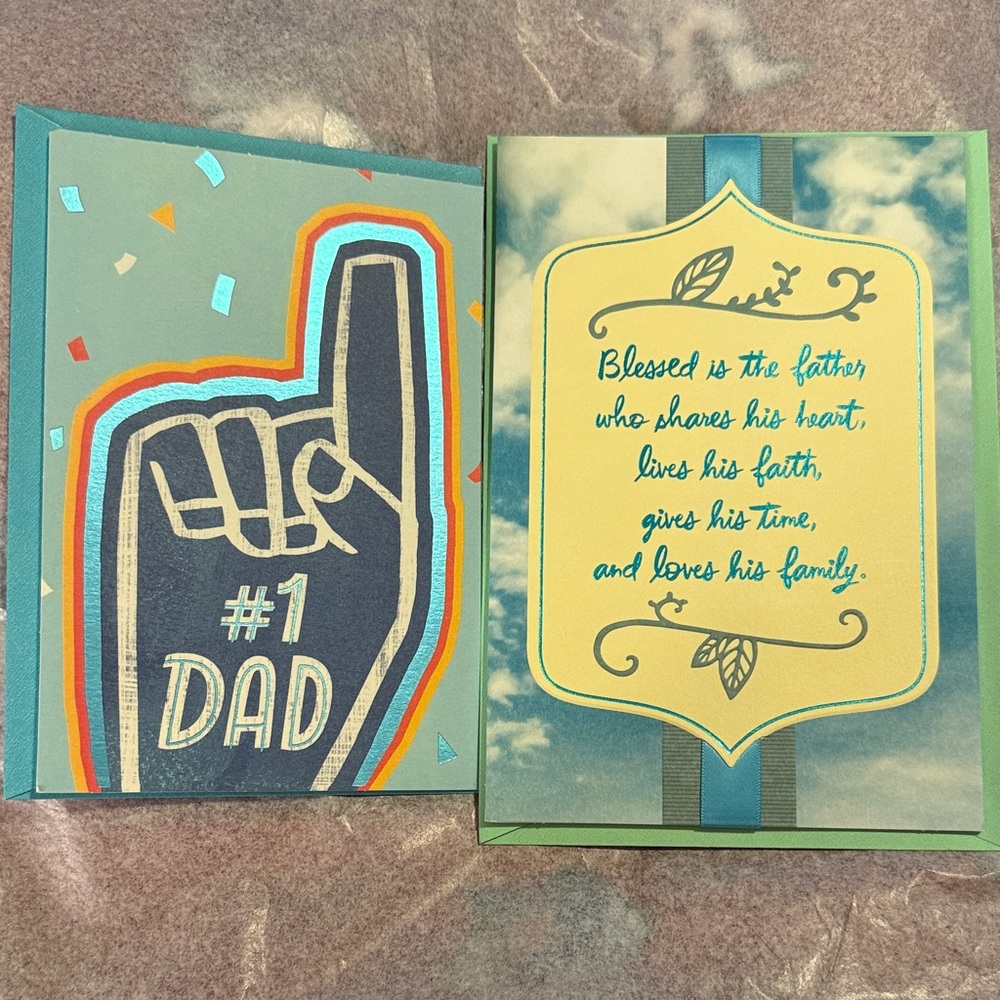 🌻 Hallmark and DaySpring Father’s Day Cards (Bundle of 2) NWT